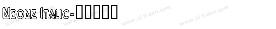 Neonz Italic字体转换
